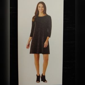 NWT Hilary Radley 3/4 Sleeve Soft Mini Shift Dress, Size L
